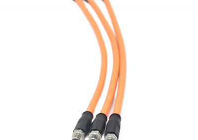 Westsam Waterproof Custom Orange Straight Male To Female M8 4pin Sensor IP67 Welding Cable Connector 4 Pin